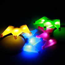 Custom LOGO luminous crown Card Flash Head Stirrup Concert Supplies Gathering Heads Decorated with Princess Christmas props