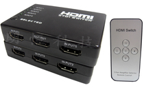 HDV-501 5-port HDMI Switcher-1 4 HDMI Switcher 5 cut 1 video switcher HDMI