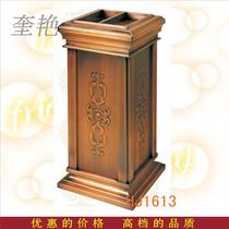 Restaurant lobby embossed bronze craft lace trash can antique Chinese floor soot peel waste paper bucket