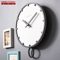 Nordic clock Fashion creative wall clock Household personality clock Simple modern clock Living room light luxury silent quartz clock