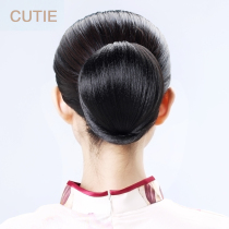 Jie drip wig hair bun retro dress buckle flower head bride shape bag girl wig bag