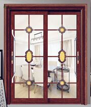 Hot promotion hollow door Balcony sliding door Living room partition door Double-layer tempered glass titanium magnesium aluminum alloy profile