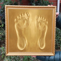 Wedding footprints relocation of new homes footprints commemorative gifts red footprints a family portrait