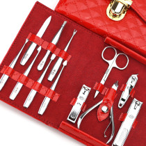 Jinli metal buckle 12-piece set bright nail scissors set Nail clippers Nail clippers Nail clippers Nail manicure pedicure S3