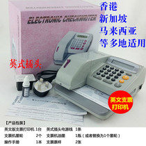 Check printer Check machine Malaysia Hong Kong United States Singapore checkwriter British plug-in
