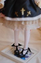 SQ small poem embroidery small high-heeled wing shoes BJD 1 4 1 6 1 3 Bear sister Rabbit Doudou four points six points