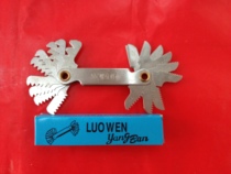 Metric and imperial system Cangzhou Great Wall stainless steel dental gauge thread gauge thread template 55 ° 60 °