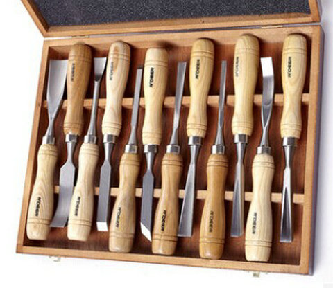Flying deer RDEER chrome steel 12pcs carved chisel set RT-M112 carving knife