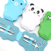 Cartoon cat nail cutter five-piece set Jinli cute nail manicure manicure set Nail scissors nail clippers CAT