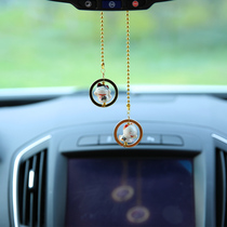 Mifeng Cat Hospitality Ccat Golden Car Pendant Ornament Minimalist Fashion Cute Car Hanging Accessories Decorative Accessories