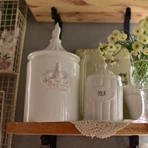 Storage tank ceramic large storage tank General tank European style American decorative tank tea can household ornaments home accessories