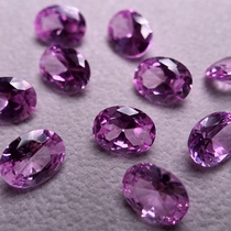 Synthetic pink sapphire cultivation pink sapphire Laboratory synthetic flame melting jewelry inlaid bare stone