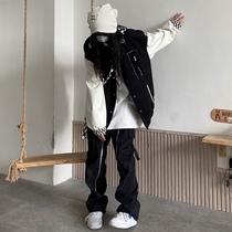 Takeoff Curry Fall Winter Cotton Spliced Checkerboard Jacket Jacket Baseball Jacket Student ins Men and Women