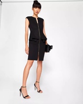  TED pure original dress hip skirt slim sleeveless elegant commuter temperament capable