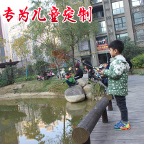 Children fishing rod suit full set of children beginners exclusive fishing lobster rod mini ultra short with telescopic hand rod real