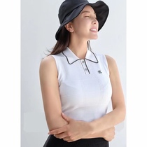 Korea cool sense quick-drying lady golf clothes shipping action top Womens summer slim sleeveless knitted vest