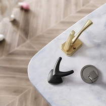 Nordic Light Lavish Clot Hood Hook Wall-mounted Wall Door Rear Clothing Wardrobe Hangover Hook Wall Bathroom Xuanguan Single-hook