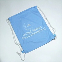 UN peacekeeping troops training sundries drawstring corset Sports Backpack