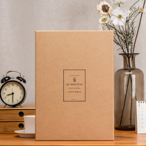 Time Axis Retro Kraft Paper Photo School Bag Loading Box Classmates Gather Commemorative Album Collection 12 Inch Beautifully Gift Boxes