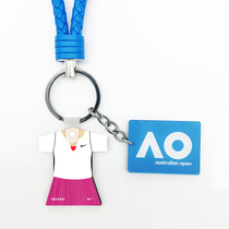 Li Na LINA 2014 Australian Open robe with tennis keychain chain lanyard decoration I love tennis club