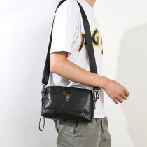 2021 Tide Leather Shoulder Bag Mens Small Backpack New Mens Handbag Casual Soft Leather Cowhide shoulder bag Bag