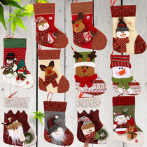 Christmas socks gift bag large Christmas socks Christmas stocking decoration pendant gift bag children gift