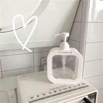 Laundry detergent bottling large capacity ins style simple large capacity bottling press bottle hand sanitizer shower gel wash