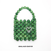 SALAD DAYS LIMITED NATURAL JADE LOVE TOTEM Futuristic handmade beaded bag Handbag Niche bag