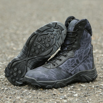Spring and autumn outdoor python mens desert hiking boots waterproof ultra-light combat boots