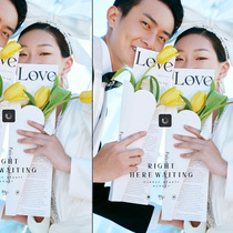 New wedding brigade shooting location photo props Korean hipster flower wrapping paper photo studio photography props