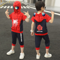 2021 Spider-Man childrens clothing summer clothes childrens suit boys Altman clothing cos boys short sleeve T-shirt tide tide