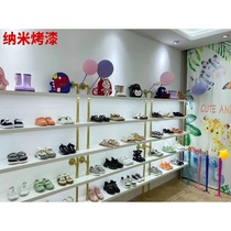 Shoe Shoe store clothing store display multi-ply solid wood parquet bag shoe display rack Wall shoes for men and women display shelf