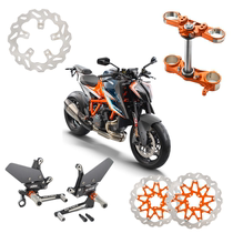 KTM DUKE1290R original modified parts disc brake disc lift pedal Samsung turn signal titanium ruler horn sticker