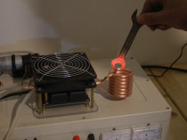 ZVS low pressure induction heating machine kit heating ring small high frequency quenching gold melting furnace crucible power supply welding copper tube