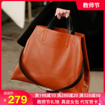  Light luxury big bag 2021 new trendy leather womens bag atmospheric large-capacity brand high-end handbag summer