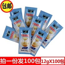 Panda Cards Modulation Plus Sugar Condensed Milk 12g * 100 Bag Condensed Milk Small Packaged Coffee Dessert Egg Tarts Commercial bread for use