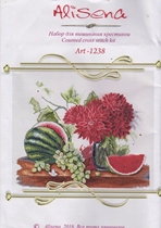 Rolo Alisena 1238 Fruit watermelon grape with Dalit Cross stitch redrawn XSD source file