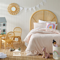 Xiao Yu Ji Australia adairs childrens bedding quilt cover pillowcase light orange cotton