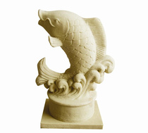 Sandstone relief water spray fish garden landscape water landscape fountain sculpture outdoor decoration carp fountain glass fiber reinforced plastic