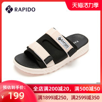 RAPIDO Jolly thunder Road summer womens high-heeled velcro muffin thick bottom sports casual sandals slippers