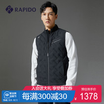 RAPIDO Break Road 2021 autumn new mens fashion light goose down collar sports vest mall same model