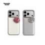 Style 1 — Romantic Seeds Leather Flower Silver Frame iPhone Case
