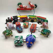Living eye tin frog jumping frog clockwork childrens baby toy classic post-80s nostalgic retro hot sale