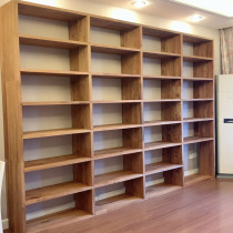 Custom old elm bookshelf custom full wall full wall bookshelf full solid wood bookcase lattice diffuse coffee shelf landing