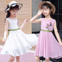 Girl 5 Summer clothes 6 Princess Liandress 11 Summer 7 Children foreign air 9 little girl clothes 13 Summer 8-12