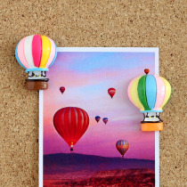 2 cartoon cute creative rainbow hot air balloon pushpins children classroom decoration cork board photo wall studs