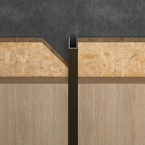 Holding Yong background wall U-shaped strip edge strip sealing edge closing bead aluminum metal strip U strip black decorative strip