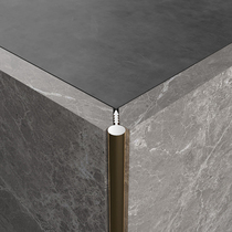 Holding Yong edge strip tile wall brick Yang corner closing strip aluminum metal strip black floor edging strip edge strip