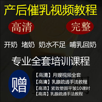 2021 Breast Milk Division Postnatal Breast Milk Reminder Video Postnatal Breast Dredging Tutorial-Sister-in-law Training Course