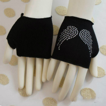 New spring autumn winter and summer men and women short cotton half finger palm gloves cover tattoo sunscreen scar Diamond